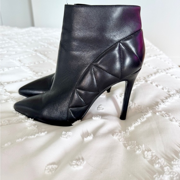 RUDSAK Black Leather Heeled Ankle Boots - Picture 1 of 5